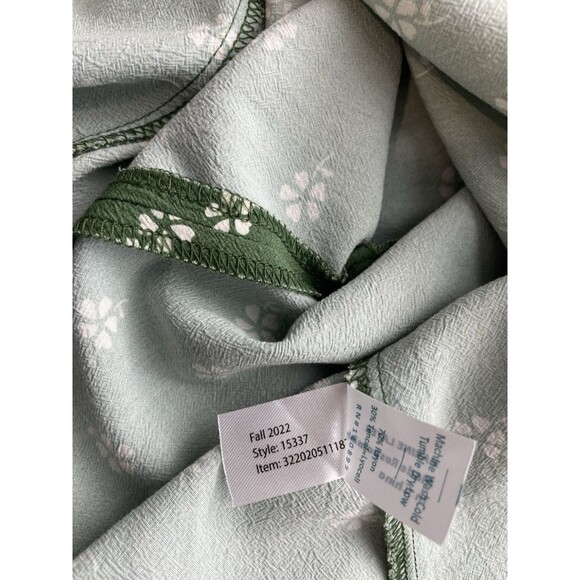 Marine Layer Womens Bonnie Mini Skirt Size 2 Green Soft & Flowy Back Zip Flirty - Picture 8 of 8